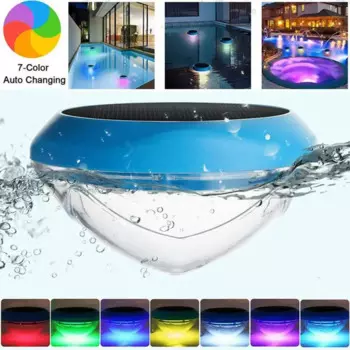 Плавающий Солнечный Бассейн светильник RGB, работающий от солнечной энергии, с автоматическим изменением цвета, IP65, водонепроницаемый светильник, ночное освещение, бассейн