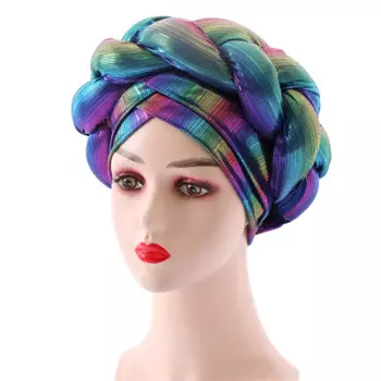 Плетеная африканская шапочка ручной работы Aso Oke Gele головная повязка уже сделанная Автоматическая головная повязка нигерийская Женская готовая к носке головная повязка для волос Mujer