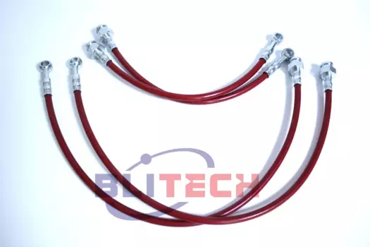 Плетеные тормозные линии из нержавеющей стали для Nissan 240SX S13 1989 1994 1990 94 95 96 красного и синего цвета