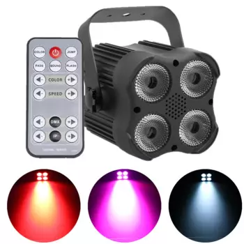 Плоский Светодиодный прожектор 4 х8 Вт 4 в 1, 25 Вт, DMX512