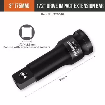 Пневматический удлинитель Hi-Spec 1/2"