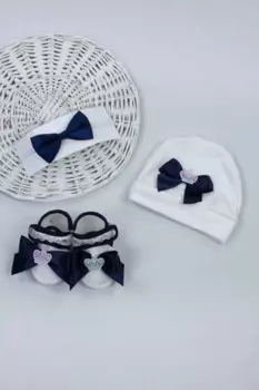 Подарочный костюм темно-синего цвета с галстуком-бабочкой для мальчиков 2021
