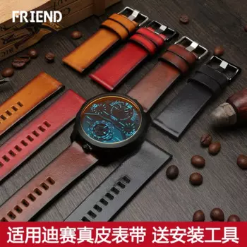 Подходит для DIESEL Dz4318 Dz4323 Dz1657 Dz4283 Dz4309, винтажный мужской ремешок для часов из натуральной кожи