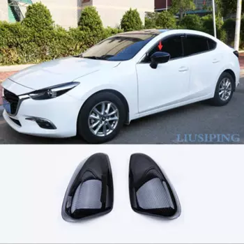 Подходит для Mazda 3 Axela 2017-2018 стильное зеркало заднего вида из АБС-углеродного волокна отделка 2 шт.
