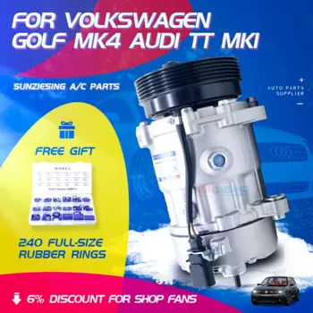 Подходит для Volkswagen Golf MK4 Audi TT Mk1 Ac компрессор 7V16 1J0820803F 16001530-101 16001503-102 16001503-103 191936451JO