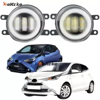 Подходящая под заказ фотовспышка для Toyota Aygo B10 B40 2009-2020 с кольцевым объективом Angel Eye DRL дневные ходовые огни диафрагма