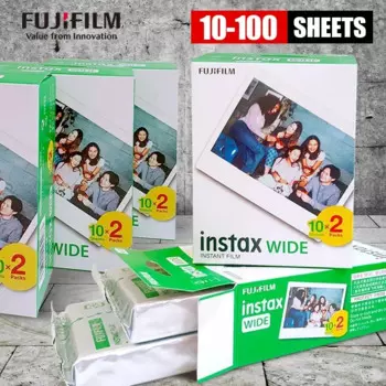 Подлинная Fujifilm Instax Wide Плёнки белый 20 Простыни детские для Fuji Моментальное фото Камера 300/200/210/100 /500AF Бесплатная доставка