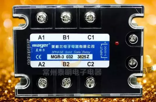 Подлинное трехфазное твердотельное реле DC-AC 25A MGR-3 032 3825Z DC-Control AC mager