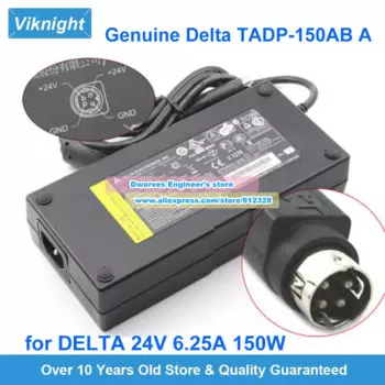 Подлинный адаптер переменного тока Delta TADP-150AB A 497-0466461 24 В 7600 A для NCR 1001-8801-7610 POS 5121-8801 7601-3000 монитор Kogan