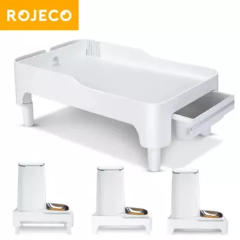 Поднятый держатель ROJECO для автоматических кормушек для домашних животных Регулируемая высота подходит для домашних животных Кормушка для кошек и собак