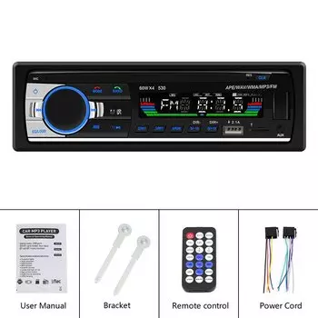 Podofo Автомобильный Радио Стереоплеер Цифровой Bluetooth MP3-плеер JSD-520 60Wx4 FM Аудио Стерео Музыка USB/SD с входом Dash AUX