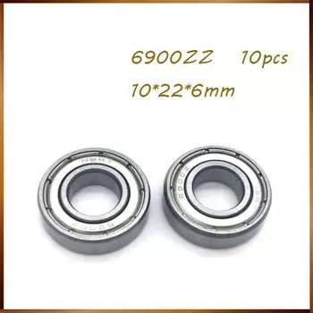 Подшипник для скейтборда 6900ZZ 6900-2Z 6900-Z 10x22x6 мм, 10 шт., подшипник для обуви ABEC
