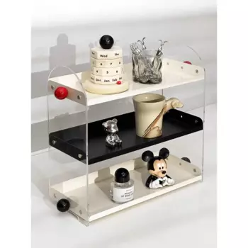 Подставка для стаканов из кованого железа, Высококачественная полка для хранения стаканов с водой, креативная настольная акриловая полка для кофейных чашек