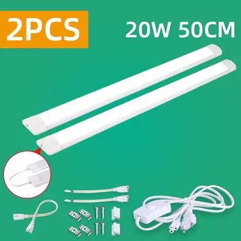 Светодиодные фонари A85-220V под шкафом для кухни, 10 Вт, 20 Вт, светодиодные трубки для дома, спальни, шкафа, кухонного шкафа, комнатные лампы