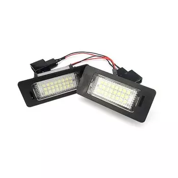 Подсветка номерного знака для SKODA Octavia 3, Superb B6, Rapid, Yeti, Fabia 24-SMD, 2 шт.