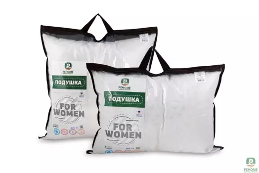Подушка For women "Реноме" заменитель лебяжьего пуха, тик