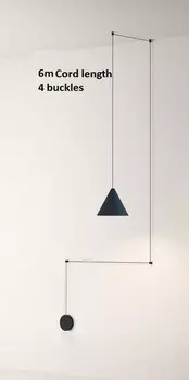 Подвесная люстра QINGYUNKE Nordic Minimalism Line черная