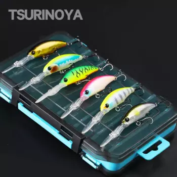 Подвесной воблер TSURINOYA в форме гольяна, 57 мм, 8,3 г, набор рыболовных приманок, 6 шт., длинная забрасываемая искусственная жесткая приманка, Джеркбейт для щуки, окуня