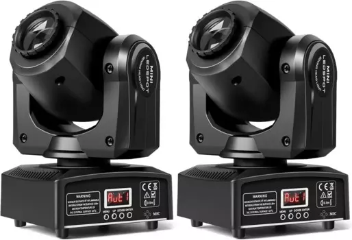 Подвижные головные светильники 8 gobos 8 цветов 11 каналов 25 Вт прожекторы DMX 512 с активацией звуком