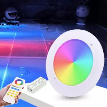 Подводная лампа, настенное украшение для бассейна, мощность 35 Вт, RGB, IP68, с дистанционным управлением