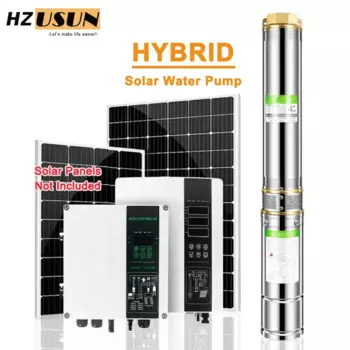 Погружной пластиковый крыльчатый центробежный водяной насос 3 HP AC DC с высоким потоком, 110 В, 220 В, однофазный насос для орошения скважин