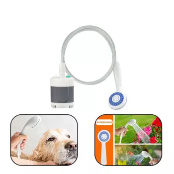 Походный портативный душевой насос с USB-зарядкой, Электрический Перезаряжаемый для душа, для мойки, уборки домашних животных, кемпинга, автомобиля, садоводства