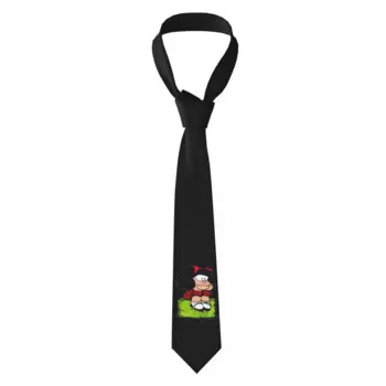 Пользовательский галстук Mafalda Thinking, мужской галстук с принтом Quino, комикс, мультфильм для свадебной вечеринки, мужской шелковый галстук