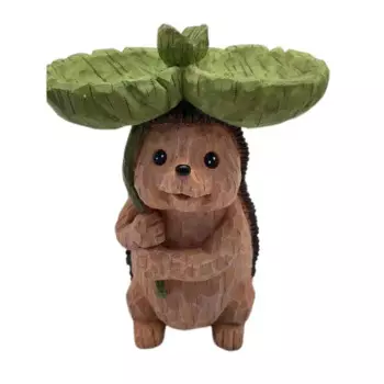 Полимерная кормушка для птиц, лиса, кролик, лягушка, статуя животных для ванной, водный сад