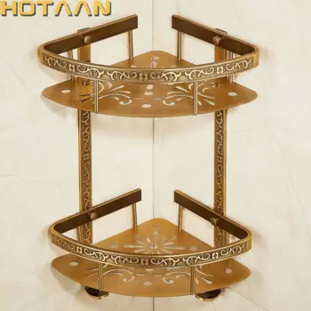 Угловая полка HOTAAN YT-7019 античная латунь