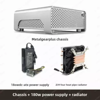 Полностью алюминиевый корпус MGP Mini itx, источник питания постоянного тока-аткс, настольный ультратонкий настольный дисплей «сделай сам», небольшой корпус