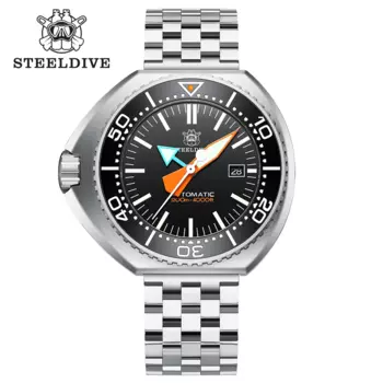 Полностью автоматические механические наручные часы STEELDIVE SD1985 NH35, швейцарские светящиеся водонепроницаемые Роскошные часы для дайвинга на 200 м