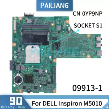 Полностью протестированная материнская плата для ноутбука DELL Inspiron M5010 CN-0YP9NP 0YP9NP YP9NP 09913-1 AMD SOCKET S1 DDR3