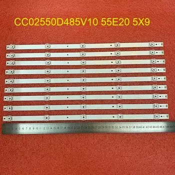 Полоса светодиодной подсветки для BAIRD T550HVN05.1 QT55I90ID LED NC TI5511D LED DS CC02550D485V10 55E20 5X9 5S1P, 9 шт