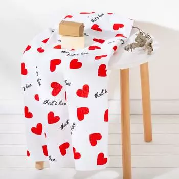Полотенце «Сердечки» 80х150 см