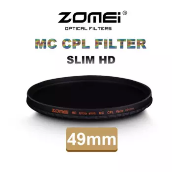 Поляризационный фильтр Zomei 49 мм CPL Slim Pro HD 18 Layer MC Циркулярный поляризационный фильтр для объектива камеры Canon Nikon Sony Pentax Leica