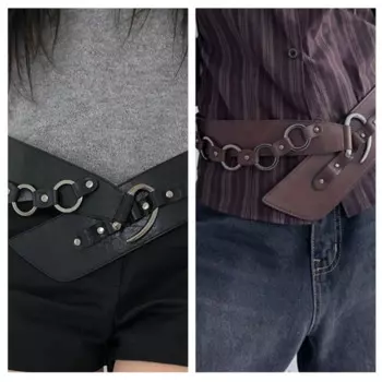 Популярный металлический пояс-цепочка, винтажный пояс Cincher, модный пояс из искусственной кожи для платьев