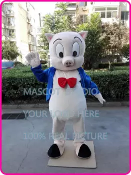Porky свинка талисман мультфильм костюм пользовательский маскарадный костюм аниме косплей наборы mascotte мультфильм маскарадный костюм 41393