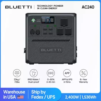Портативная электростанция BLUETTI AC240, 2400 Вт, Вт/ч
