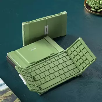 Портативная Складная Bluetooth-совместимая клавиатура для Macbook, IPad, ПК, планшета, перезаряжаемая Складная Беспроводная мини-клавиатура