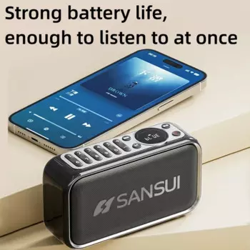 Портативная стерео Колонка SANSUI F35 с басами, винтажные Bluetooth колонки, мини-колонки с разъемом для карты, музыкальный плеер Walkman с Bluetooth