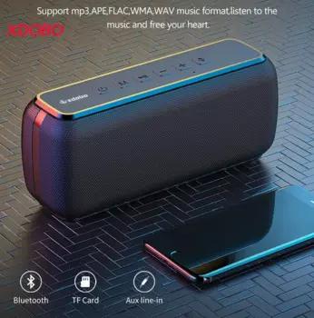 Портативные Bluetooth-колонки XDOBO X8, 60 Вт, с сабвуфером