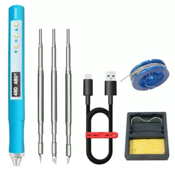 Портативный электрический USB-паяльник T210.JBC210 с нагревательным блоком, цифровой дисплей, USB-паяльная станция