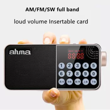 Портативный AM FM SW Полнодиапазонный Радио стерео динамик карта MP3 аудио плеер громкий полупроводниковый трансляция USB зарядка звук