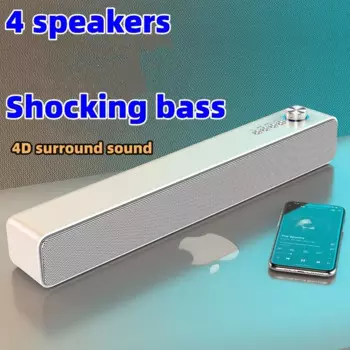 Портативный AUX проводной беспроводной Bluetooth-динамик для киберспорта компьютерная Колонка для ПК/телевизора Система домашнего кинотеатра 4D стерео сабвуфер с объемным звуком