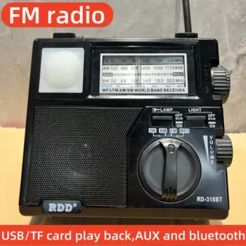 Портативный аварийный радиоприемник на солнечной батарее FM AM SW, радиоприемник со стандартным фонариком, беспроводной Bluetooth-динамик, музыкальный плеер, зарядное устройство для телефона