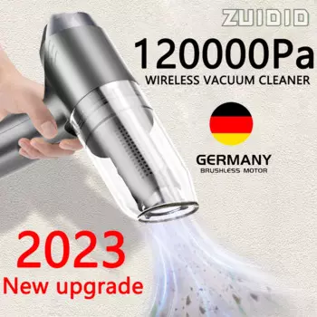 Портативный автомобильный беспроводной пылесос 3 в 1, 120000 Па