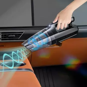 Портативный автомобильный пылесос 4 в 1, 7000 па, моющиеся фильтры
