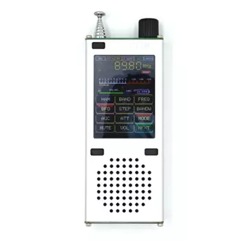 Портативный беспроводной радиоприемник ATS120 SI4732 ESP32 Bluetooth SSB FM RDS 64-108 МГц AM LSB USB с сенсорным экраном 2,4 дюйма