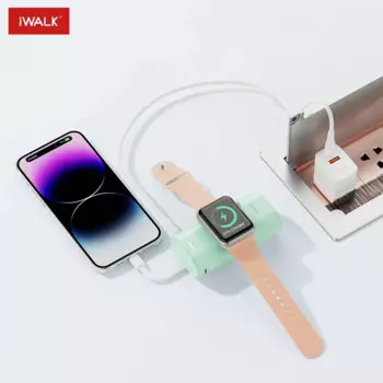 Портативный блок питания iwalk с магнитным зарядным кабелем и интерфейсом Lightning для Apple Watch