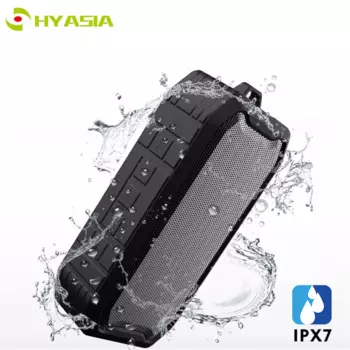 Портативный динамик HYASIA IPX7 Bluetooth ударный водонепроницаемый динамик с басами беспроводной Bluetooth 5,0 TF Встроенный аккумулятор